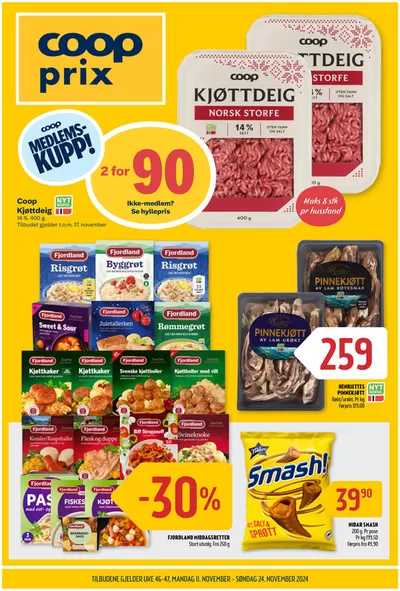 Coop Prix-katalog i Henningsvær | Topptilbud og rabatter | 11.11.2024 - 17.11.2024