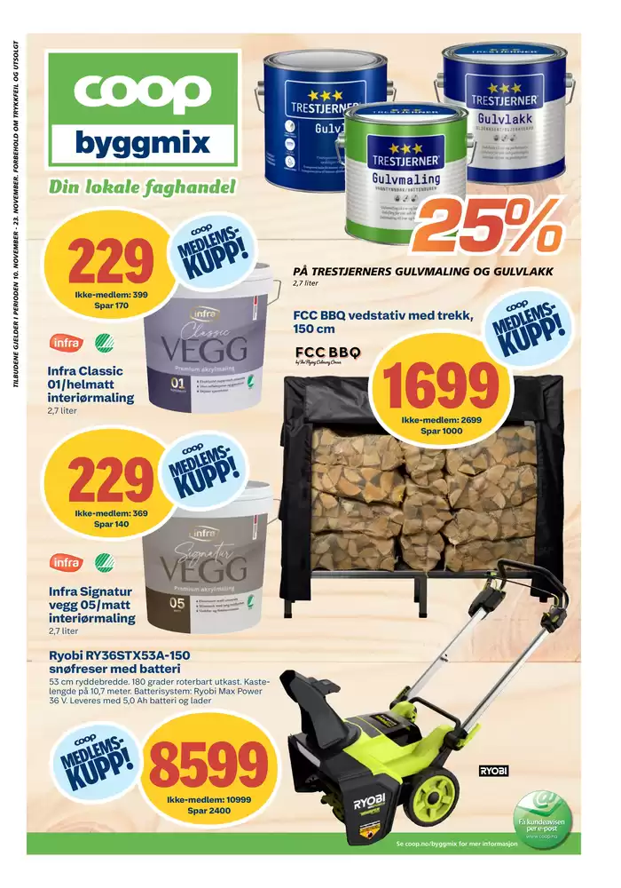 Coop Byggmix-katalog i Drammen | Coop Byggmix Kundeavis | 11.11.2024 - 24.11.2024