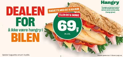 Tilbud fra Supermarkeder | Dealen for å ikke være hangry i bilen de 7 eleven | 14.11.2024 - 28.11.2024