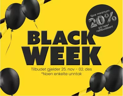 Tilbud fra Supermarkeder i Sandvika | Black Week 20% de Kinsarvik naturkost | 15.11.2024 - 2.12.2024