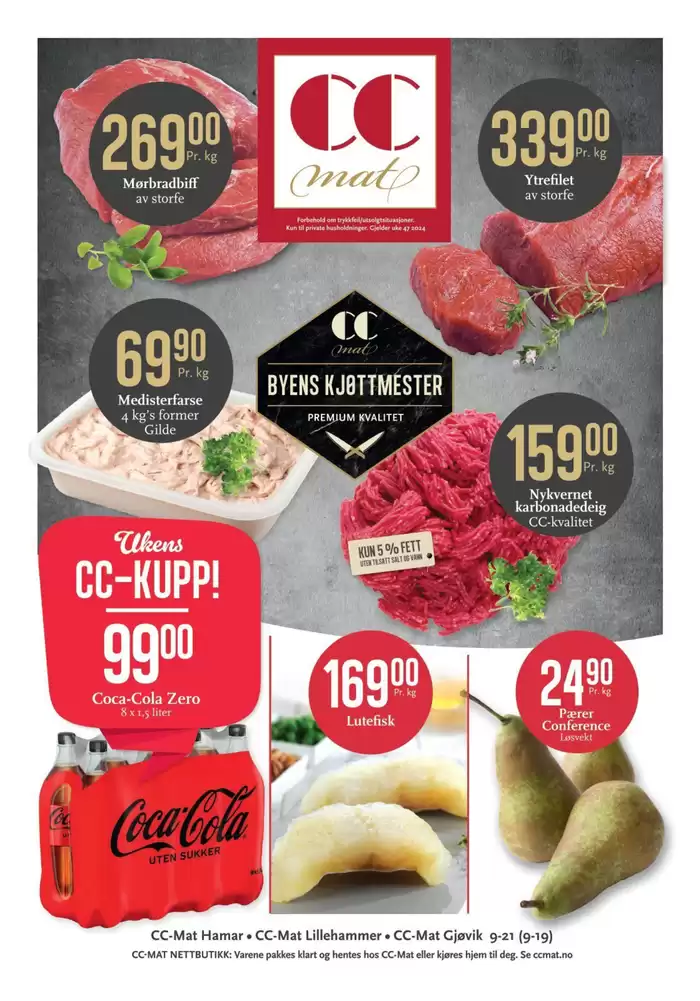 CC Mat-katalog i Gjøvik | CC Mat Kundeavis | 17.11.2024 - 1.12.2024