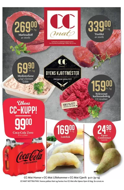 Tilbud fra Supermarkeder i Hamar | CC Mat Kundeavis de CC Mat | 17.11.2024 - 1.12.2024