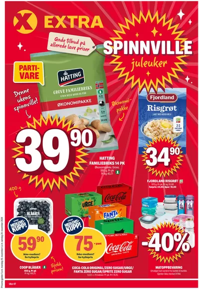 Tilbud fra Supermarkeder i Harstad | Oppdag attraktive tilbud de Coop Extra | 18.11.2024 - 24.11.2024