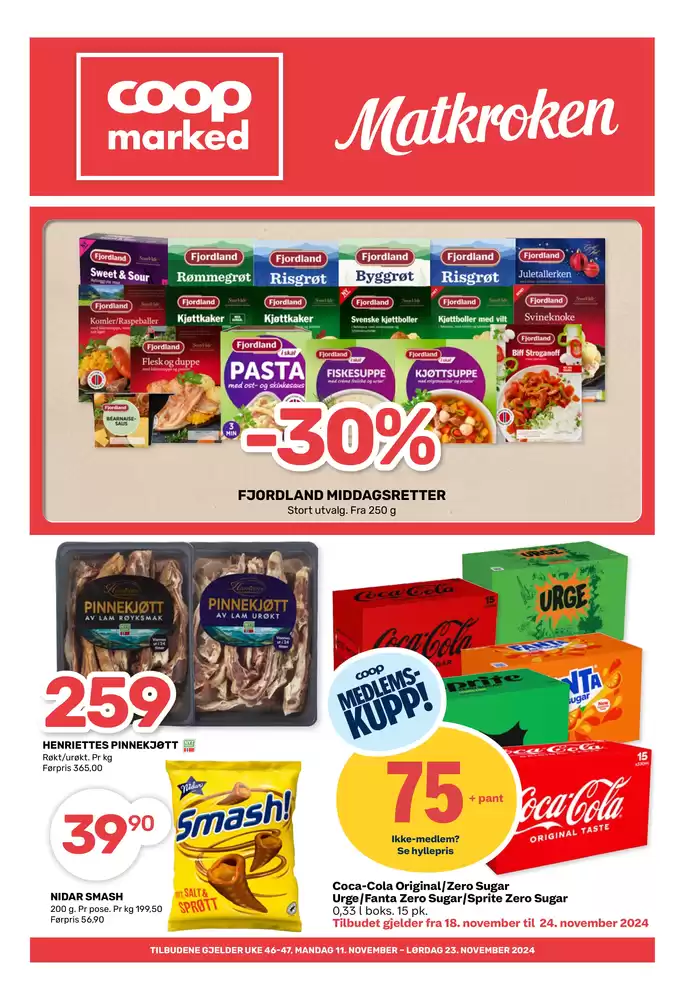 Coop Marked-katalog i Nissedal | Våre beste kupp | 18.11.2024 - 24.11.2024