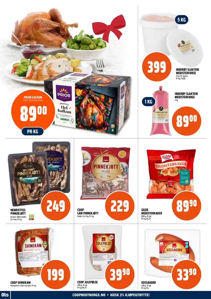 Obs-katalog i Trondheim | Førjulspriser som smaker! | 18.11.2024 - 23.11.2024