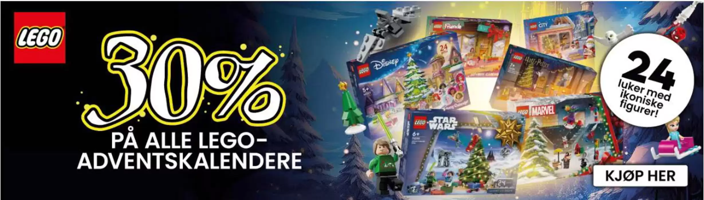 Outland-katalog | 30% på alle lego- adventskalendere | 18.11.2024 - 2.12.2024