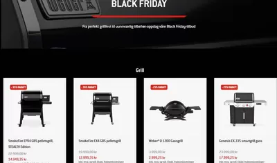 Tilbud fra Bygg og hage | Black Friday de Weber | 18.11.2024 - 30.11.2024