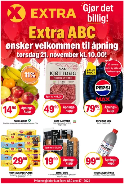 Coop Extra-katalog i Namsos | Coop Extra Kundeavis | 18.11.2024 - 24.11.2024