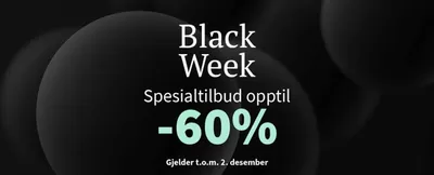 Tilbud fra Hjem og møbler i Trondheim | Black Week de Tilbords | 21.11.2024 - 2.12.2024