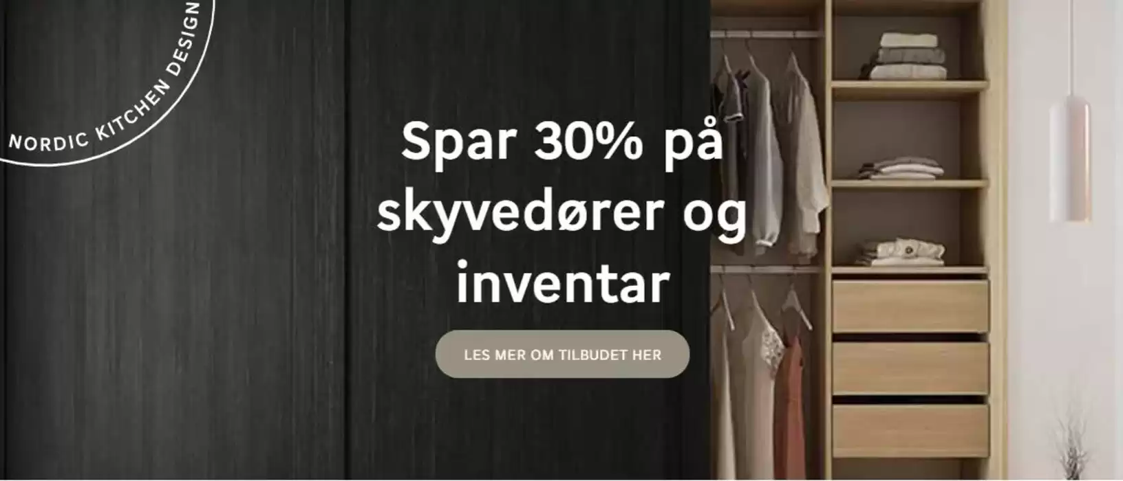 JKE Design-katalog i Moelv | Spar 30% på skyvedører og inventar | 21.11.2024 - 5.12.2024