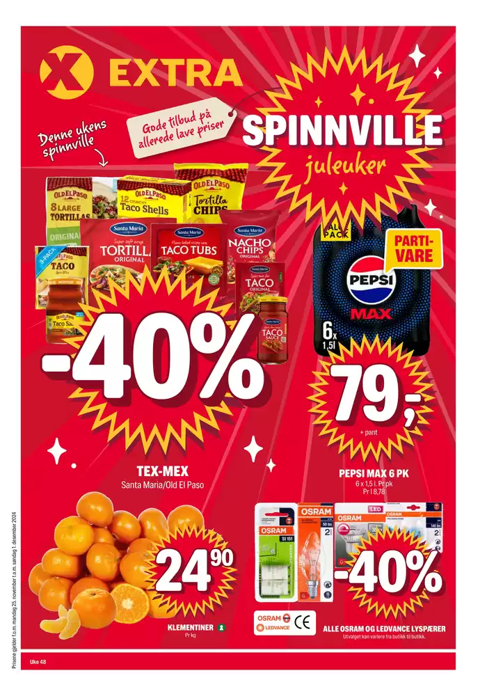 Coop Extra-katalog i Surnadal | Coop Extra Kundeavis | 25.11.2024 - 1.12.2024