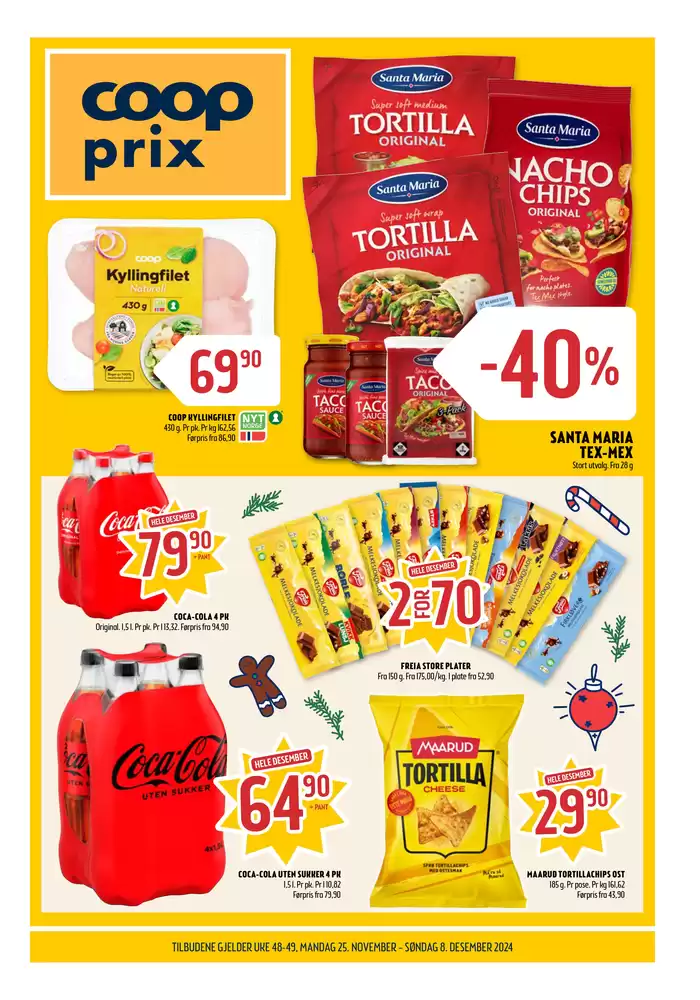 Coop Prix-katalog i Kåfjord | Aktuelle tilbud og kampanjer | 25.11.2024 - 8.12.2024