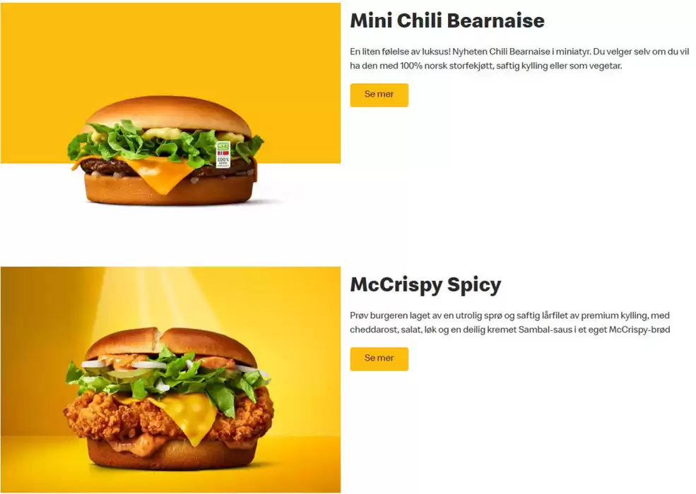 McDonald's-katalog i Skien | Homestyle Chili Bearnaise | 28.11.2024 - 12.12.2024