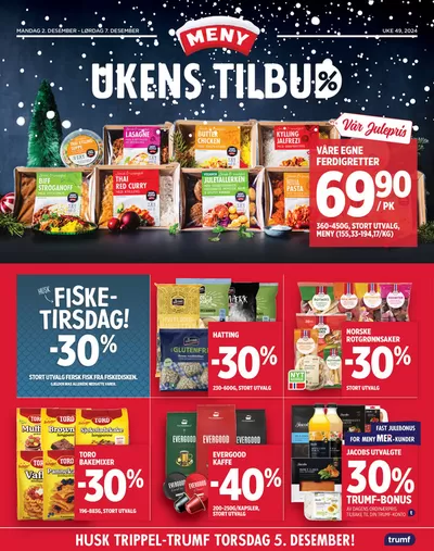 Tilbud fra Supermarkeder i Skedsmo | Meny Kundeavis de Meny | 1.12.2024 - 15.12.2024