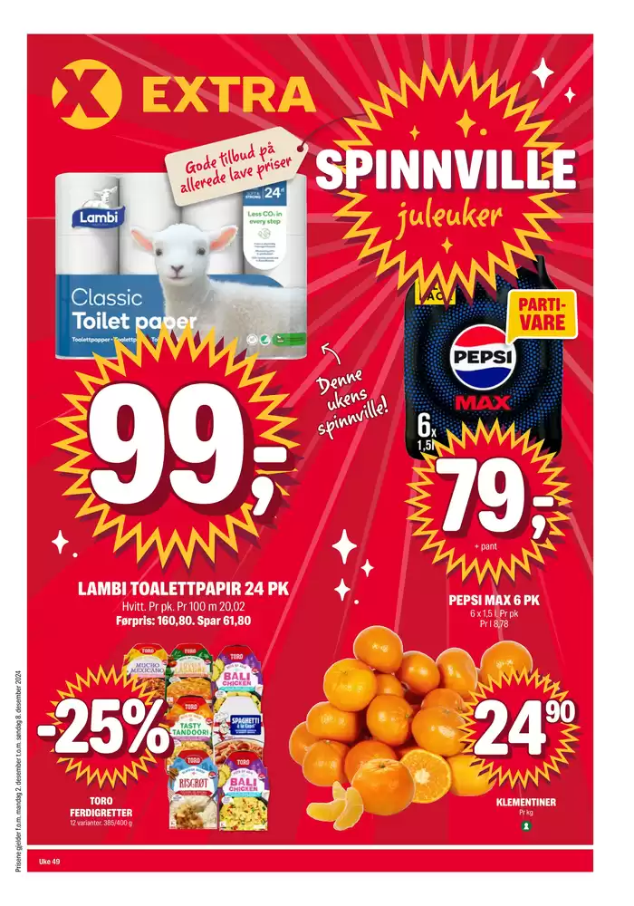 Coop Extra-katalog i Skedsmo | Spar nå med våre tilbud | 2.12.2024 - 8.12.2024