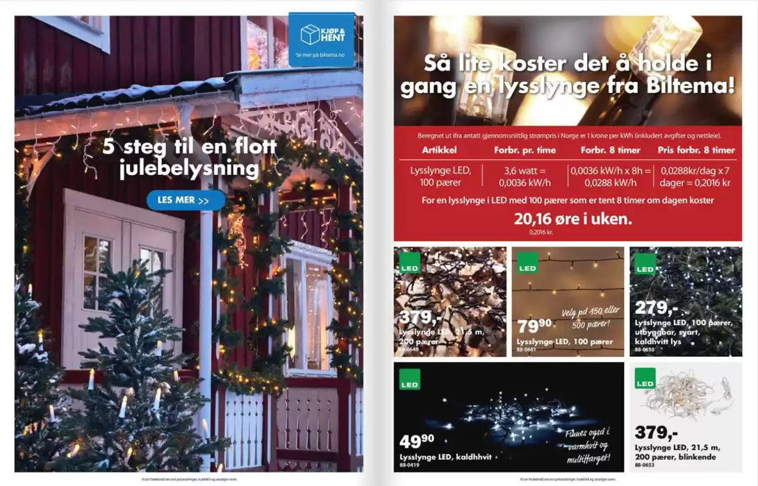 Biltema-katalog i Stavanger | Alt i vinter- og julebelysning! | 2.12.2024 - 16.12.2024