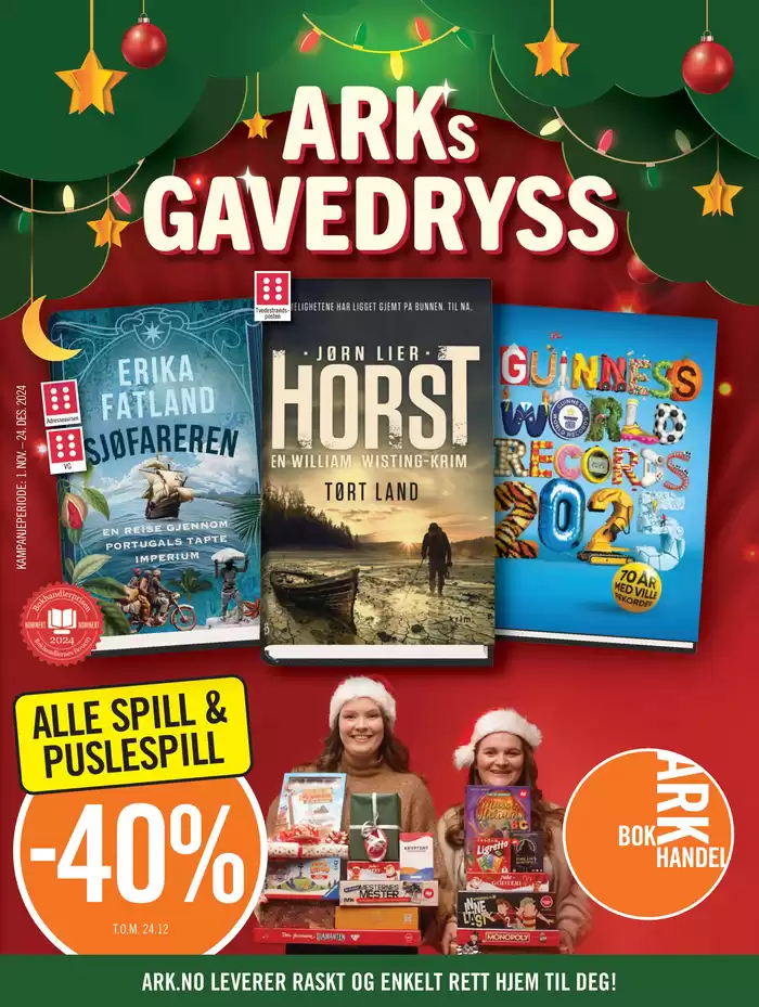 Ark Bokhandel-katalog i Bergen | Arks gavedryss | 2.12.2024 - 24.12.2024