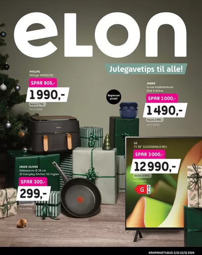 Tilbud fra Elektronikk og hvitevarer i Ringsaker | Julegavetips til alle! de ELON | 2.12.2024 - 22.12.2024