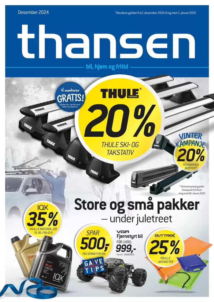 Thansen-katalog i Drammen | Aktuell kundeavis Thansen | 2.12.2024 - 1.1.2025