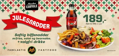 Tilbud fra Restauranter og caféer i Bodø | Julesnadder de JaFs | 3.12.2024 - 31.12.2024