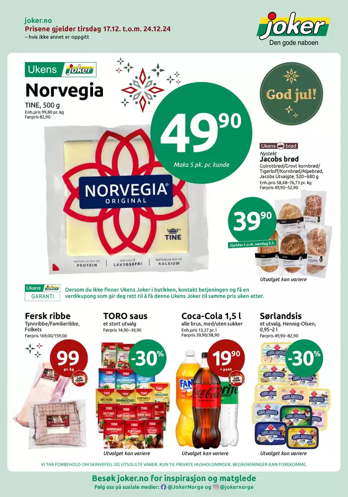 Joker-katalog i Sandnes | Joker Kundeavis | 16.12.2024 - 30.12.2024