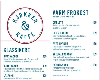 Tilbud fra Restauranter og caféer i Oslo | Kjøkke & Kaffe de Cafe Opus | 15.1.2025 - 31.3.2025