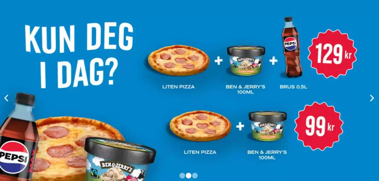 Domino's Pizza-katalog i Sandefjord | Ukens Pizza | 22.1.2025 - 5.2.2025