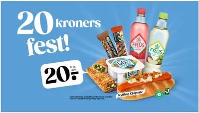 Tilbud fra Supermarkeder i Stavanger | 20 kroners fest! de Narvesen | 20.1.2025 - 3.2.2025