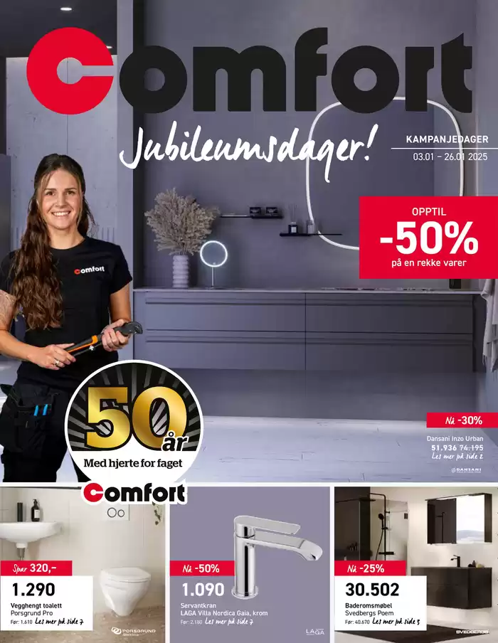 Comfort-katalog i Haugesund | Jubileumsdager! | 8.1.2025 - 26.1.2025