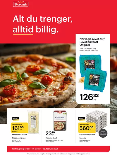 Tilbud fra Supermarkeder i Stavanger | Alt du trenger, alltid billig. de Storcash | 22.1.2025 - 8.2.2025