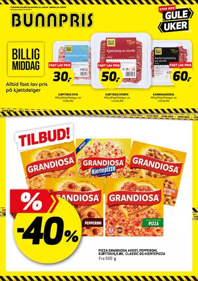 Bunnpris-katalog i Sandvika | Flott tilbud for alle kunder | 24.1.2025 - 7.2.2025