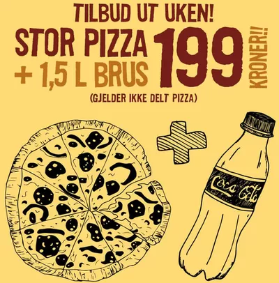 Tilbud fra Restauranter og caféer i Oslo | Tilbud ut uken! de Pizzabakeren | 27.1.2025 - 10.2.2025