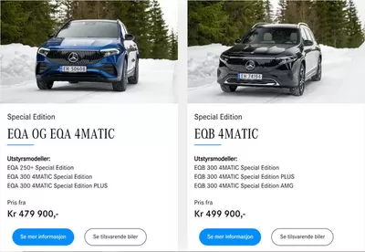 Tilbud fra Bil og motor i Skedsmo | Eqa og eqa 4matic de Mercedes-Benz | 28.1.2025 - 30.4.2025