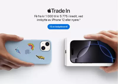 Tilbud fra Elektronikk og hvitevarer i Oslo | Trade In de Apple | 28.1.2025 - 11.2.2025