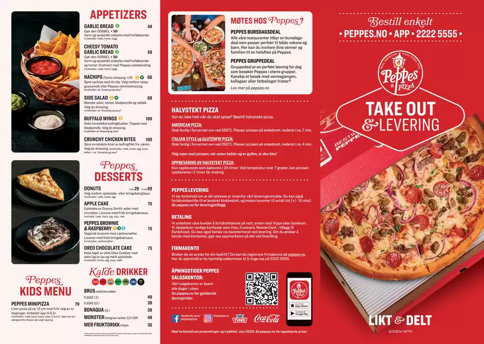 Peppes Pizza-katalog i Sandefjord | Sett Sammen Din Favorittpizza | 31.1.2025 - 28.2.2025