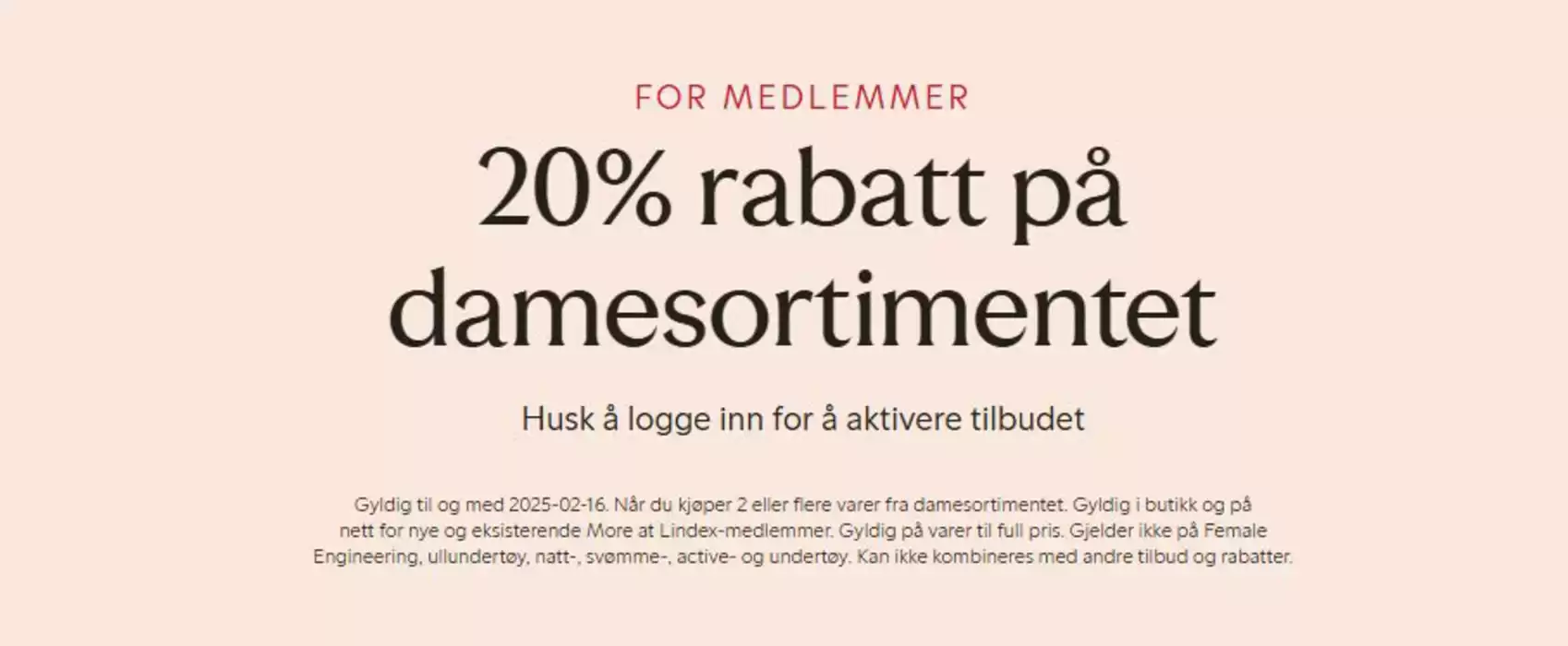 Lindex-katalog i Tromsø | 20% rabatt på damesortimentet | 14.2.2025 - 16.2.2025