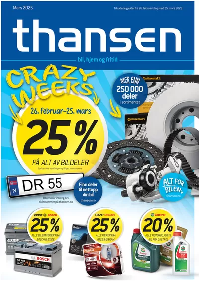 Tilbud fra Bil og motor i Trondheim | Aktuell kundeavis Thansen de Thansen | 26.2.2025 - 25.3.2025