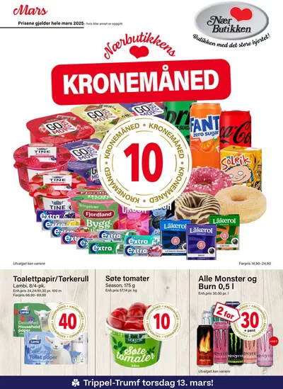 Tilbud fra Supermarkeder i Jessheim | Kronemåned de Nærbutikken | 3.3.2025 - 31.3.2025