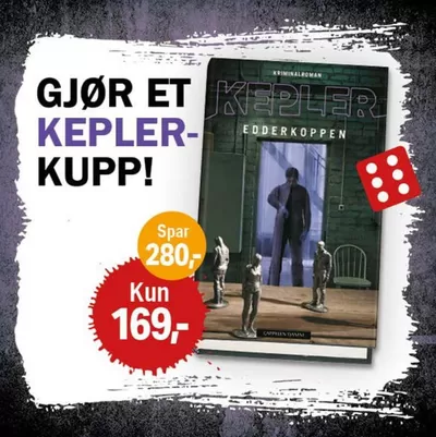 Tilbud fra Bøker og kontor i Trondheim | Gjør et kepler-kupp! de KrimKlubben | 6.3.2025 - 20.3.2025