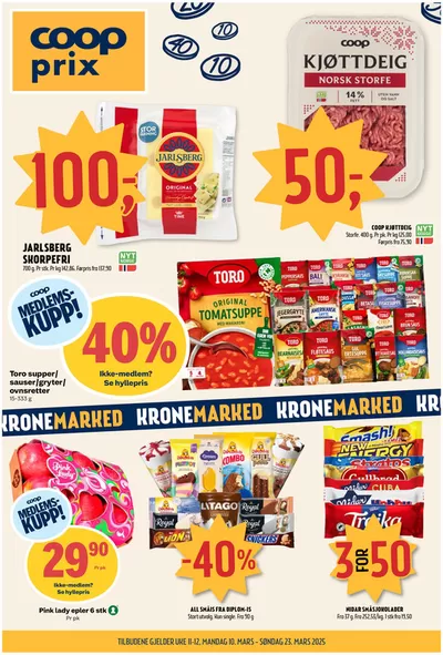 Coop Prix-katalog i Bergen | Topptilbud for smarte sparere | 10.3.2025 - 23.3.2025
