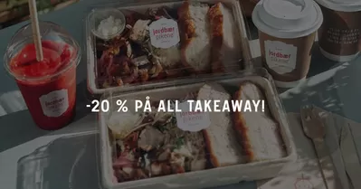 Tilbud fra Restauranter og caféer i Stavanger | -20 % på ALL takeaway! de Jordbærpikene | 13.3.2025 - 23.3.2025