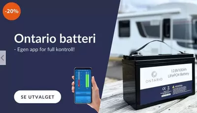 Tilbud fra Elektronikk og hvitevarer i Kongsberg | -20% Ontario batteri de Multicom | 13.3.2025 - 27.3.2025