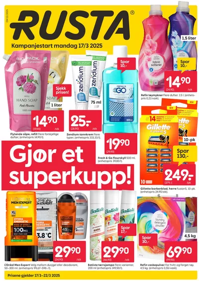 Tilbud fra Hjem og møbler i Slitu | Rusta Kundeavis de Rusta | 17.3.2025 - 22.3.2025