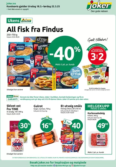 Joker-katalog i Harstad | Joker Kundeavis | 18.3.2025 - 22.3.2025