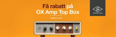 4sound-katalog i Bergen | Få rabatt på OX Amp Top Box | 17.3.2025 - 31.3.2025