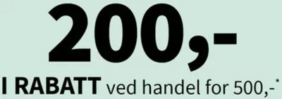 Tilbud fra Hjem og møbler i Lillehammer | 200,-i rabatt de Tilbords | 19.3.2025 - 23.3.2025