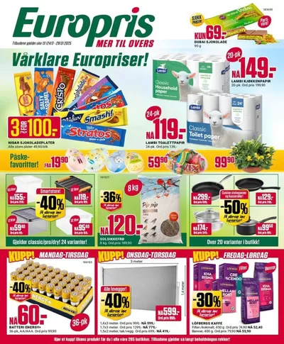 Europris-katalog i Sarpsborg | Europris DM 13-25 MYBRING | 24.3.2025 - 29.3.2025