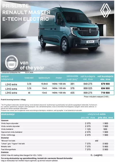 Renault-katalog i Bergen | Renault Master E-Tech electric | 25.3.2025 - 8.4.2025