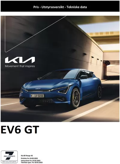Kia-katalog i Bergen | Kia EV6 GT | 25.3.2025 - 25.3.2026