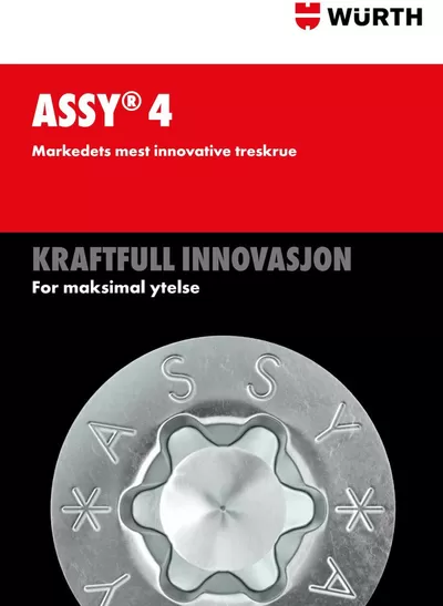 Würth-katalog i Oslo | assy 4 hovedkatalog | 25.3.2025 - 8.4.2025